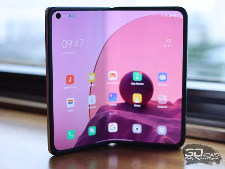 Oppo готовит смартфон-раскладушку с гибким дисплеем