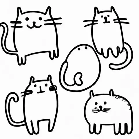 A drawn cat that is the same in all images (1).webp